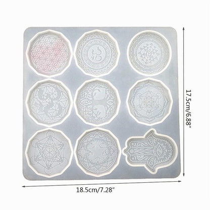 Silikonform Blume des Lebens für Schmuck & DIY Handwerk