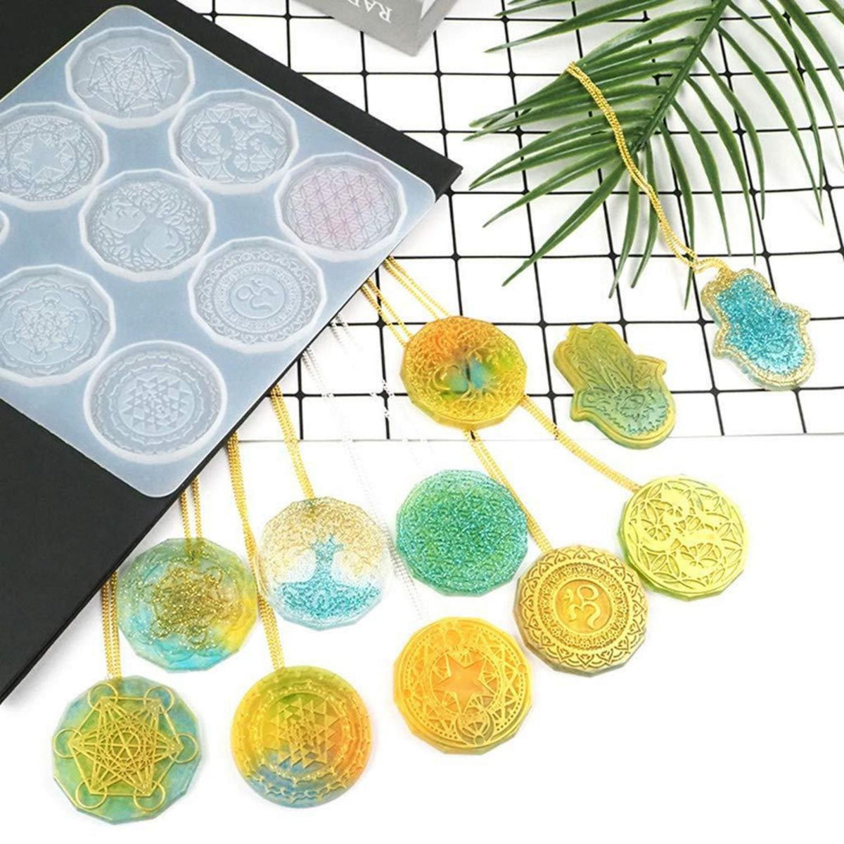 Silikonform Blume des Lebens für Schmuck & DIY Handwerk