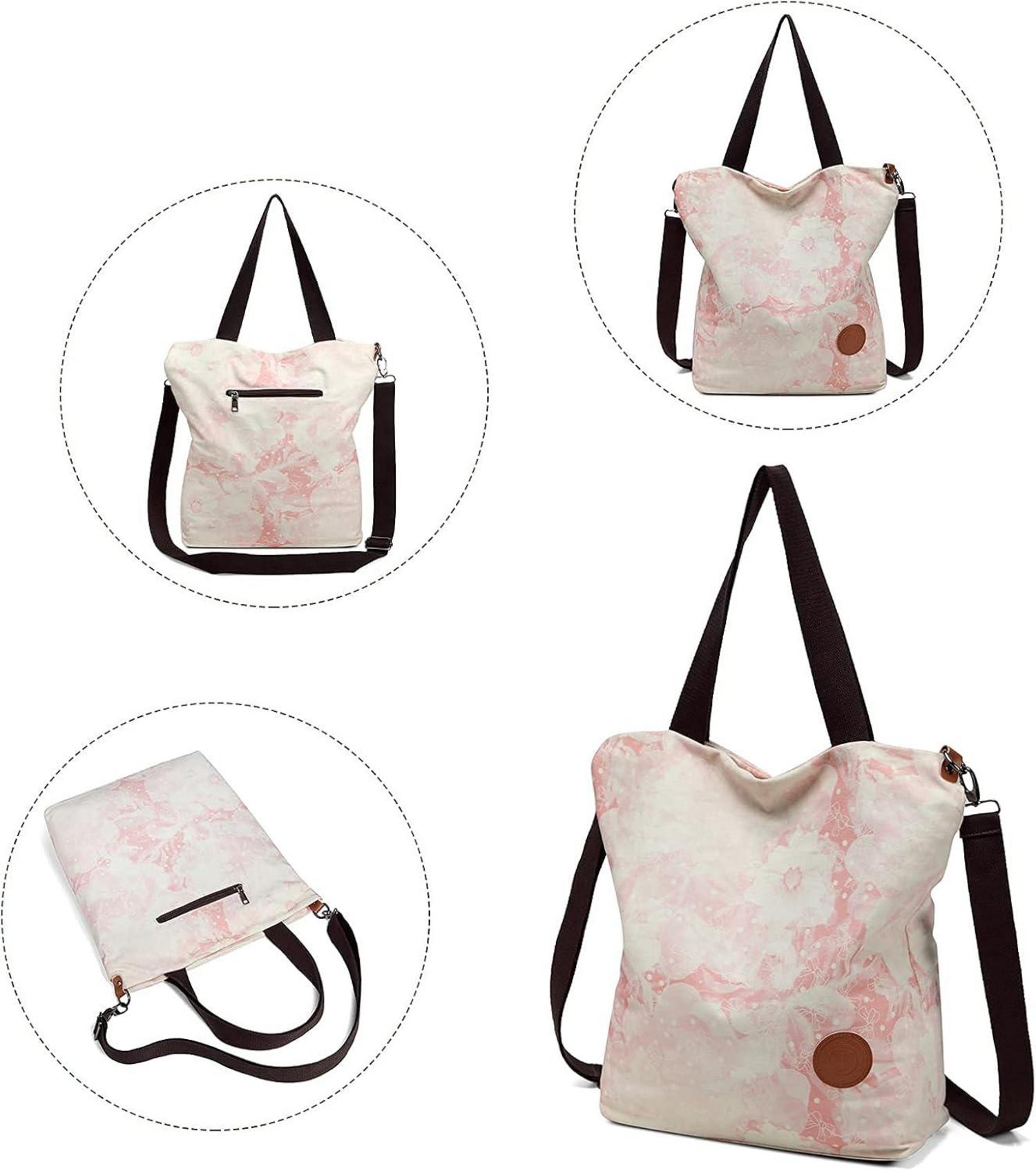 Damen Canvas Handtasche Schultertasche Multifunktionale Umhängetasche