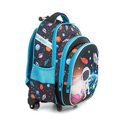 Mädchen Rollrucksack mit Rädern & Koffer Set für Grundschule