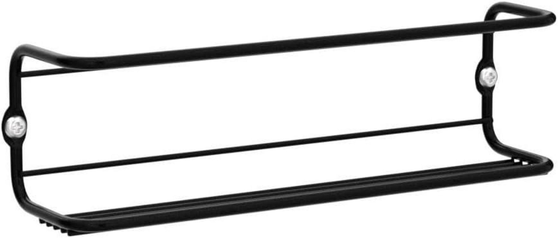 Vidor® 4er Gewürzregal Metall hängend Selbstklebend Schwarz 35x8x5.3cm