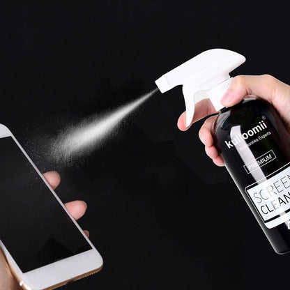 Bildschirmreiniger 500ml mit Mikrofasertuch und Pinsel - Display Reiniger für