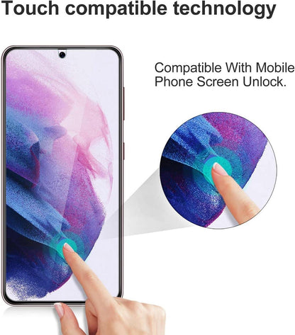 Tentoki Panzerglas Samsung Galaxy S21 Displayschutzfolie 2 Stück 9H Härte Transparent Anti-Fingerabdrücke