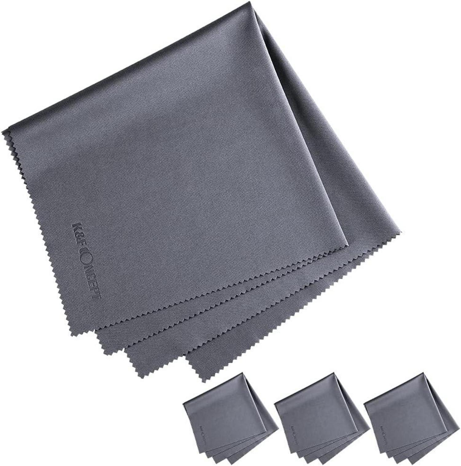 Mikrofaser Reinigungstuch 4er Pack 40x40cm Grau