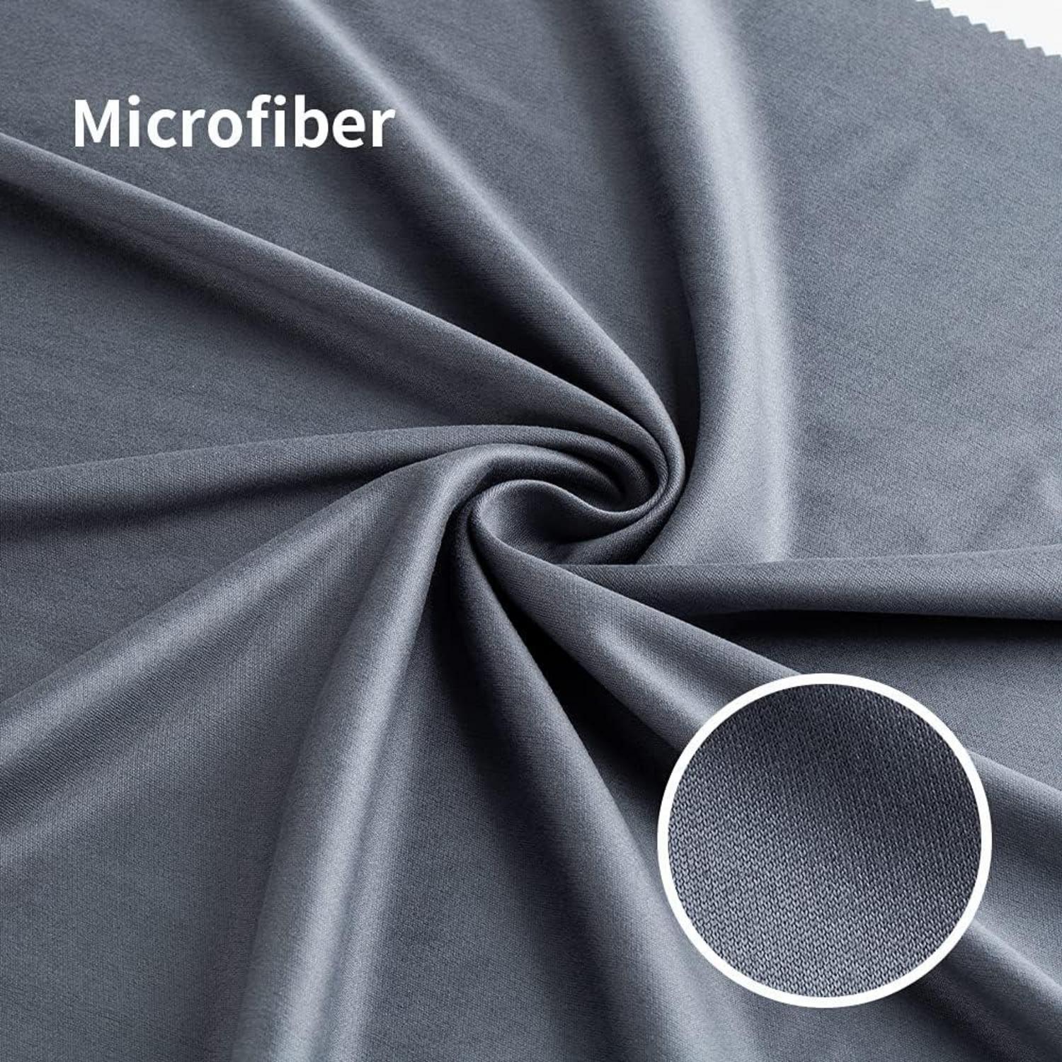 4er Pack Mikrofasertuch 40x40cm Grau - Reinigungstuch für