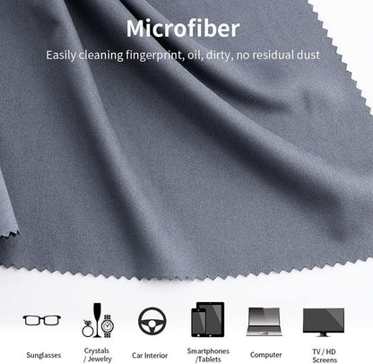 Mikrofaser Reinigungstuch 4er Pack 40x40cm Grau