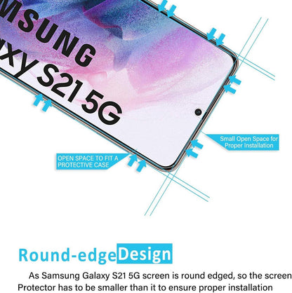 Displayschutzfolie Hartglas Samsung Galaxy S21 5G 6.2 9H