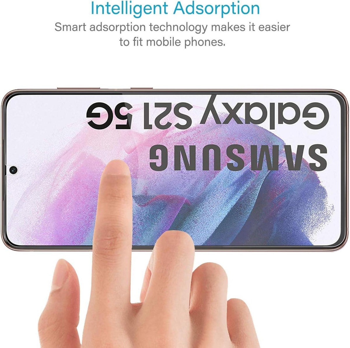 NEW'C Displayschutzfolie Samsung Galaxy S21 5G (6.2) 2er Pack 9H Ultra Transparent