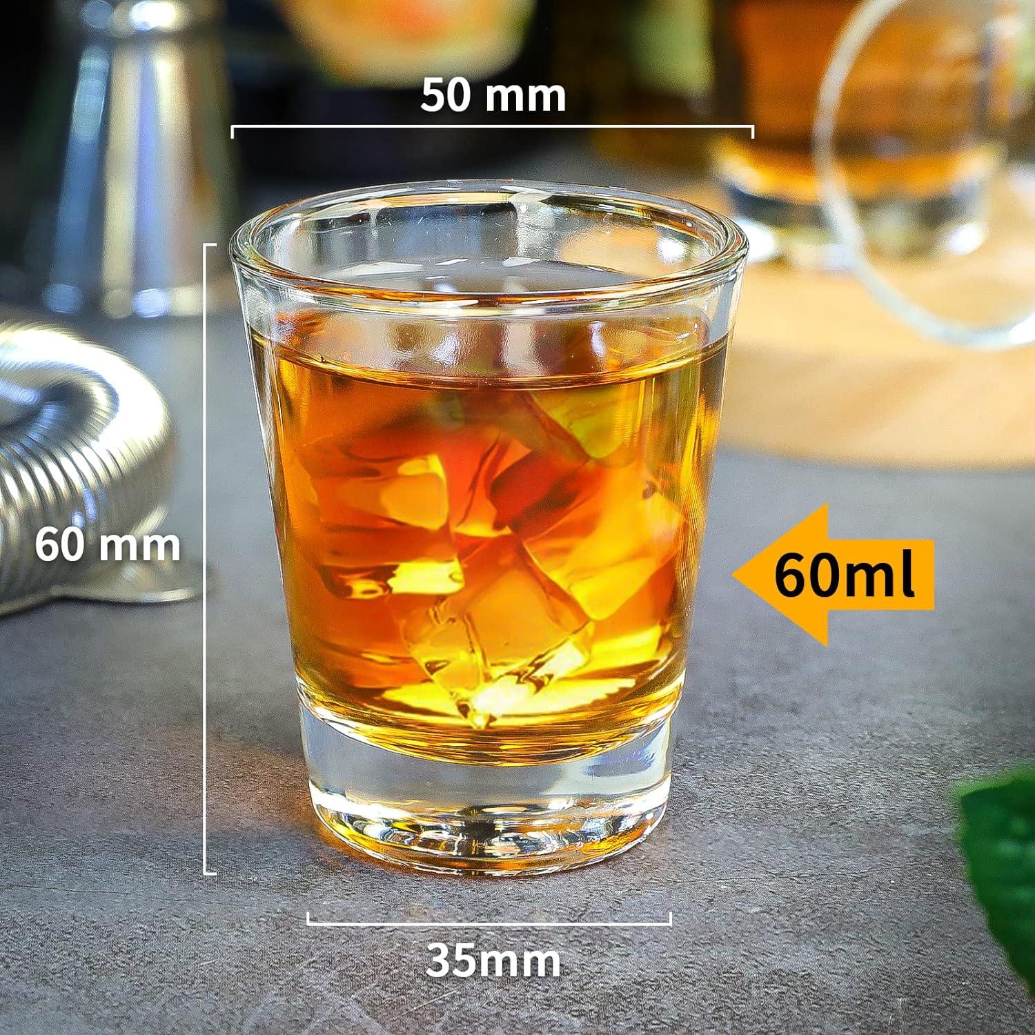 24er Schnapsgläser Set 60ml für Männer Tequila Barware