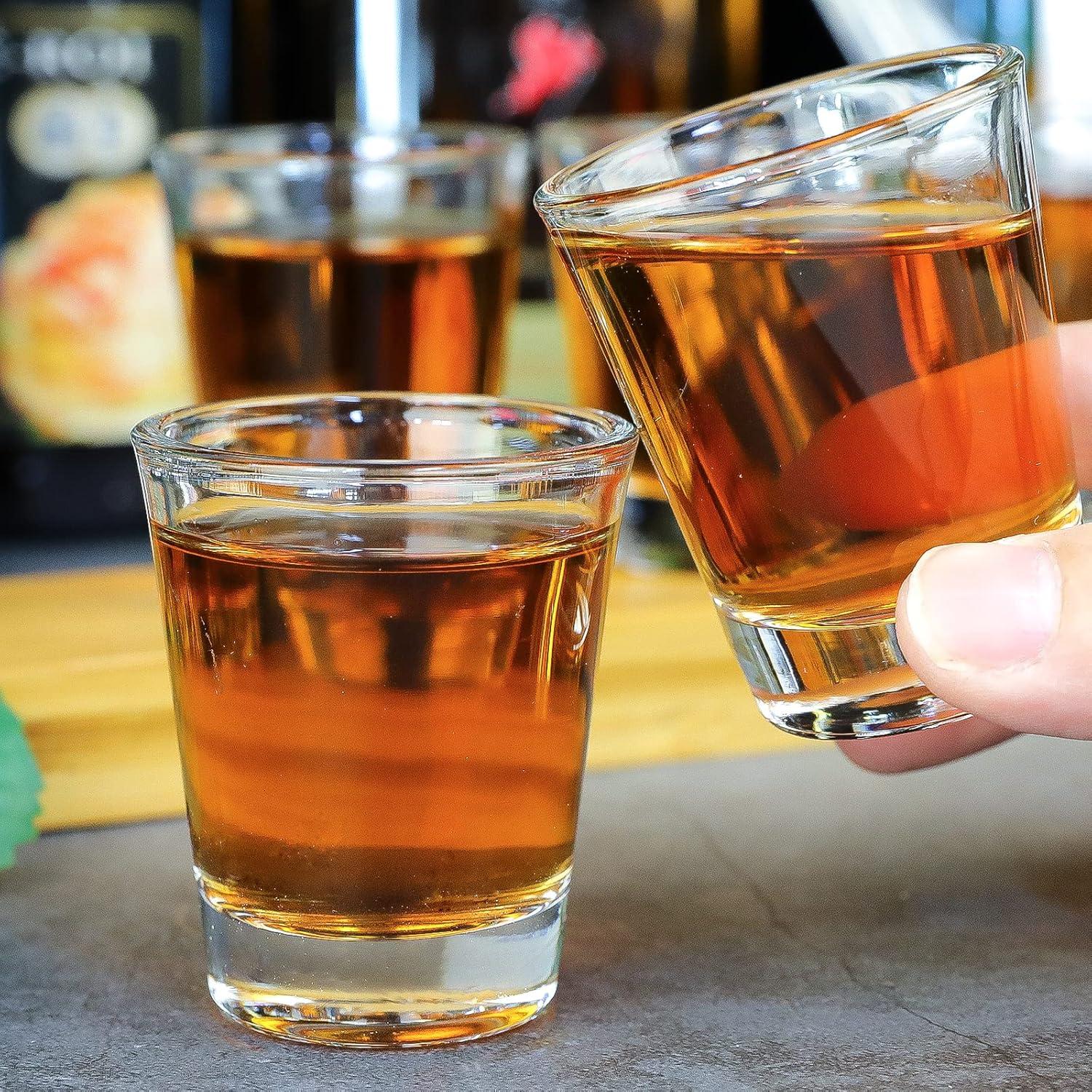 24er Set Schnapsgläser 60ml Dicke Boden Shotgläser Wodka Tequila Barware