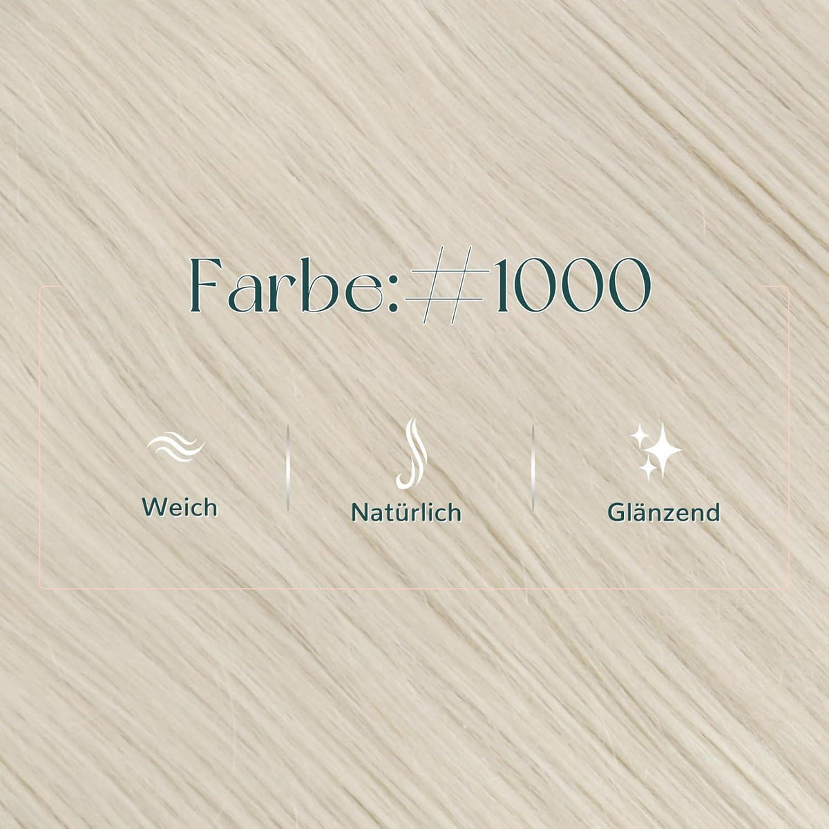 Echthaar Tressen Blond 50cm – Zum Einnähen & Stylen