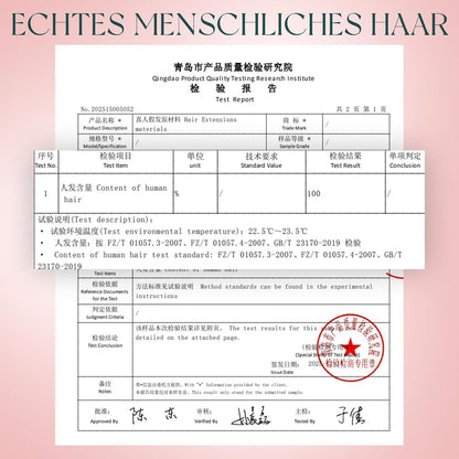 Echthaar Tressen Blond 50cm – Zum Einnähen & Stylen