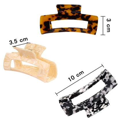 4PCS Acryl HaarKrallen Clips Schildkrötenpanzer Griff