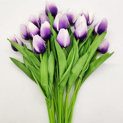 Künstliche Tulpen Hochzeitssträuße Blumen PU Hauptzimmer Deko