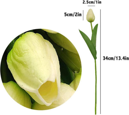 20 Stück Künstliche Tulpen Hochzeitssträuße Blumen PU