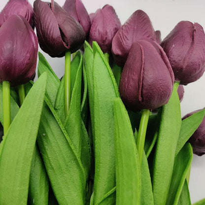 Künstliche Tulpen 20 Stück Hochzeitssträuße Blumen PU für Herzstück