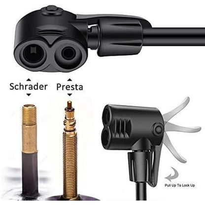 Hochdruck Fahrradpumpe mit Manometer für Rennrad MTB