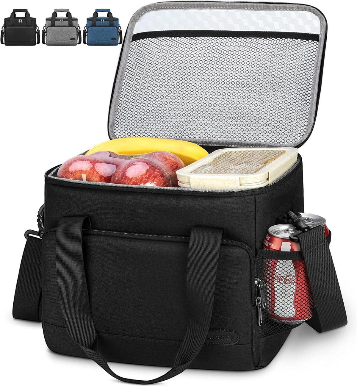 Große Faltbare Kühltasche Wasserdicht Isoliertasche 15L 30L Schwarz