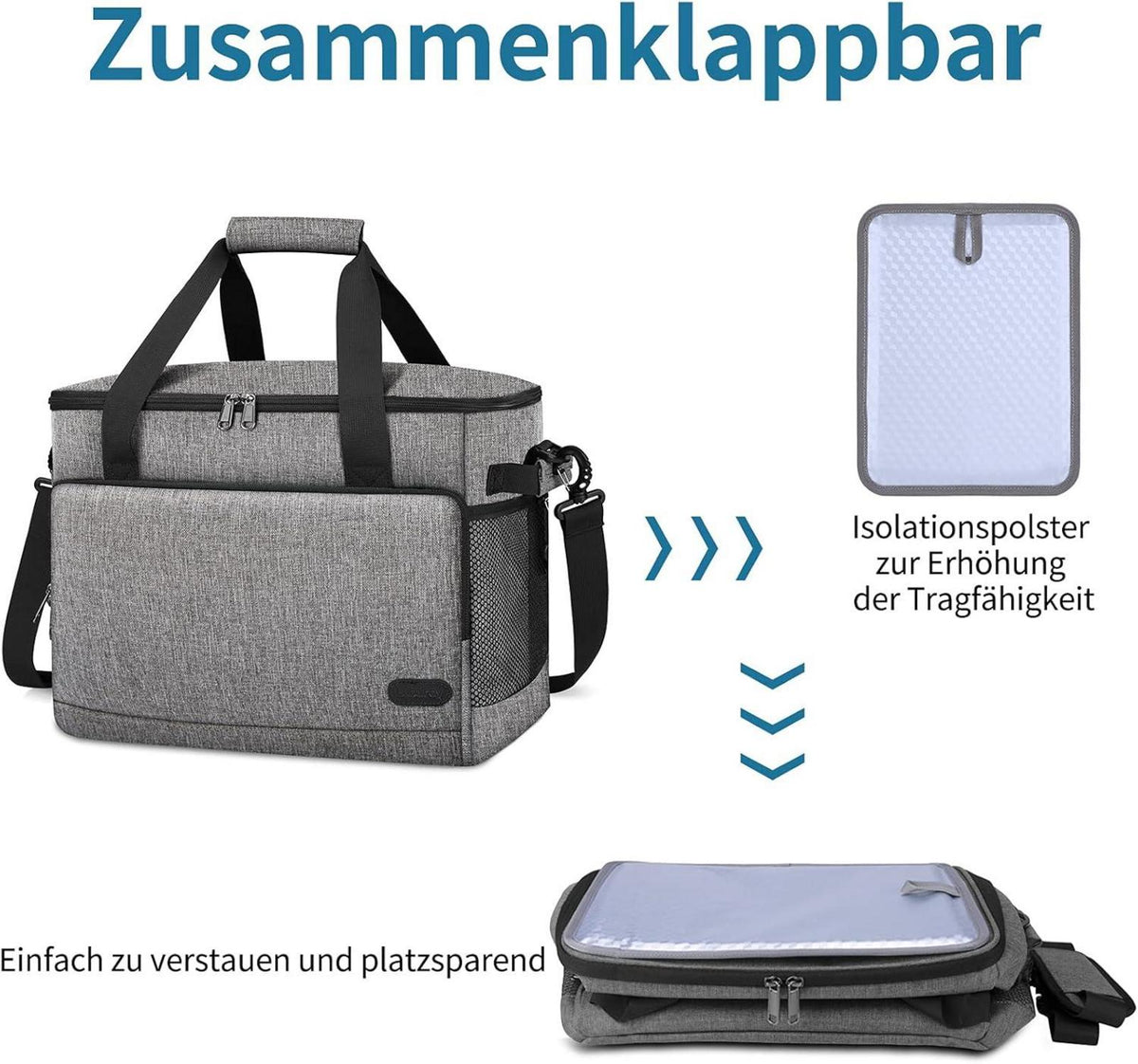 Lubardy 15L 30L Kühltasche Wasserdicht Groß Thermotasche Isoliertasche