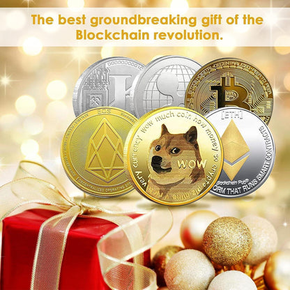 Kryptowährungs-Sammler Set – 6er Pack Bitcoin, Ethereum & Co.