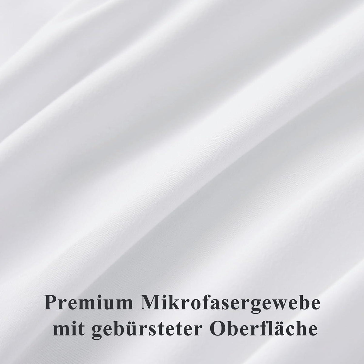 Kissenbezug 50x50 Set Weiß Mikrofaser Reißverschluss - Weich & Atmungsaktiv