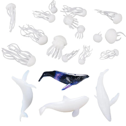 3D Silikonformen Füller Quallen & Wale für Harz Schmuck