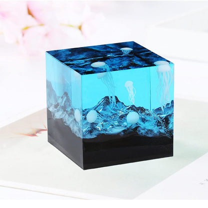 3D Silikonformen Füller Quallen & Wale für Harz Schmuck