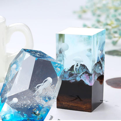 3D Silikonformen Füller Quallen & Wale für Harz Schmuck
