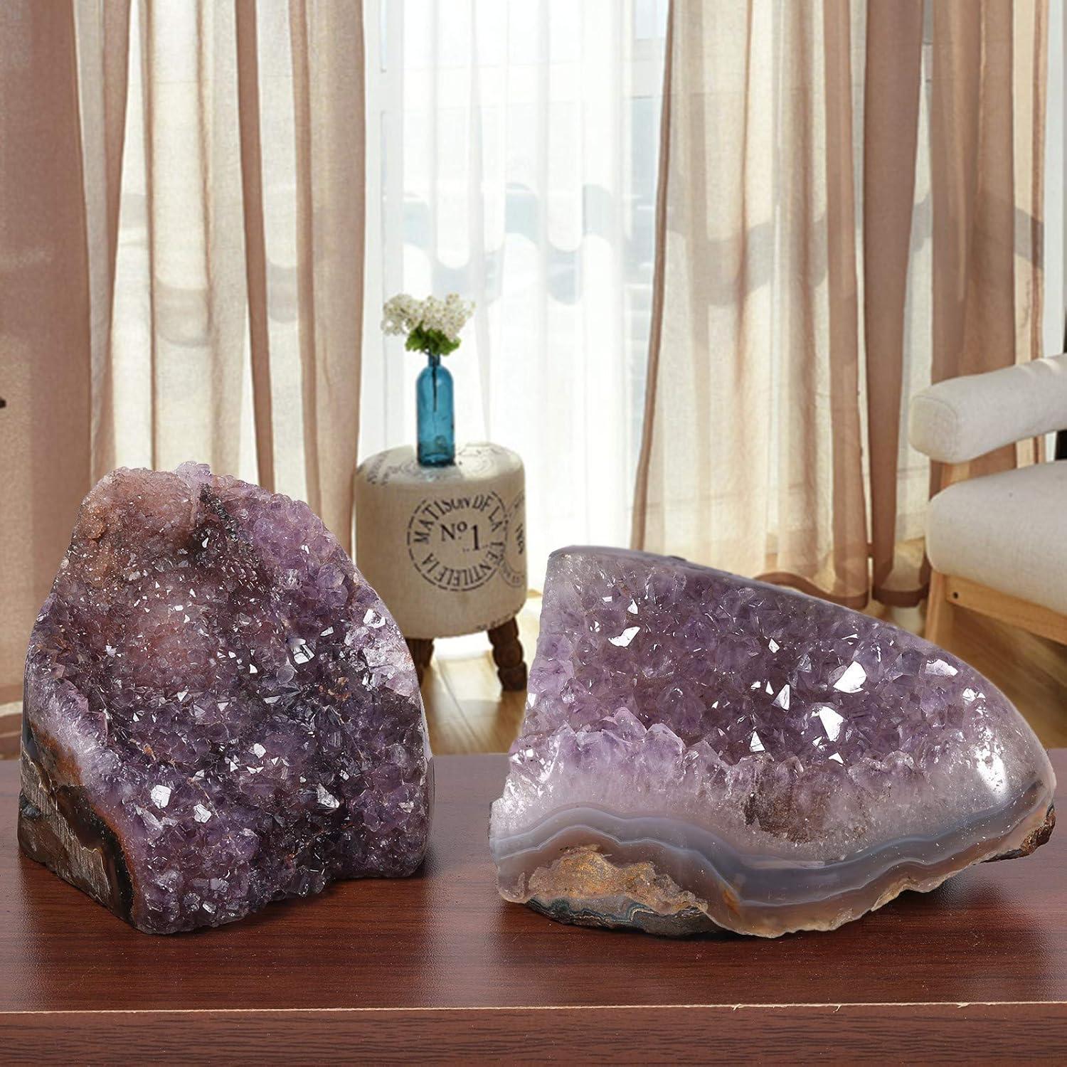 Amethyst Cluster Specimen Dekorative Steine 700-800g