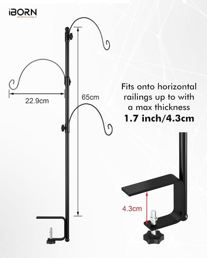 Vogelfutterspender Metall Futterstation Terrasse Aufhängen 65cm