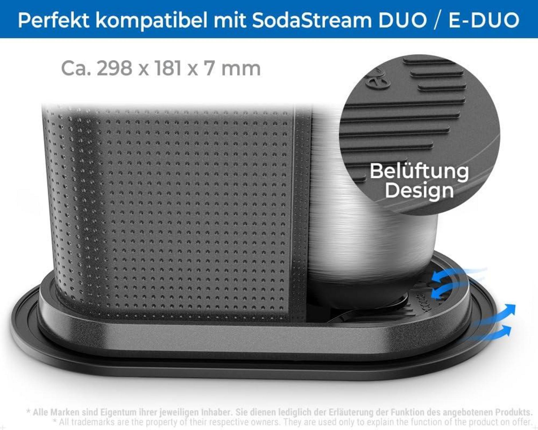 Silikon Abtropfmatte für SodaStream Duo E-Duo Trockenmatte