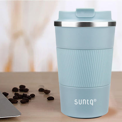 Edelstahl Thermo Kaffeebecher to go 510ml Auslaufsicher Doppelwand Isoliert Blau
