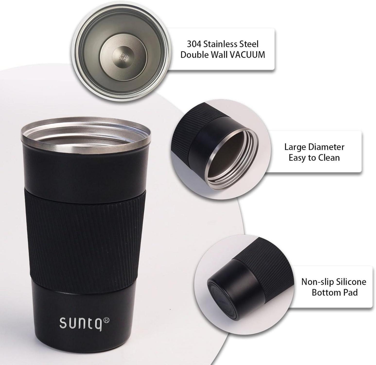 SUNTQ Kaffeebecher to go Thermo Edelstahl 510ml
