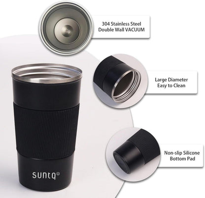 SUNTQ Kaffeebecher to go Thermo Edelstahl 510ml