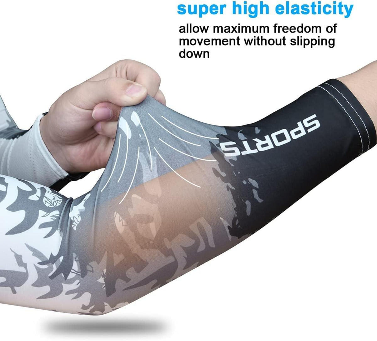 Flintronic Arm Sleeves UPF 50 Rutschfest für Laufen Golf Basketball
