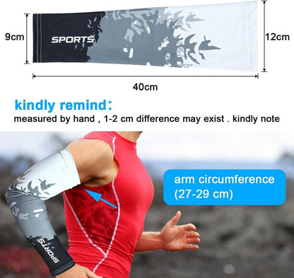 Arm Sleeves UV-Schutz UPF 50 Rutschfest Outdoor Laufen Golf