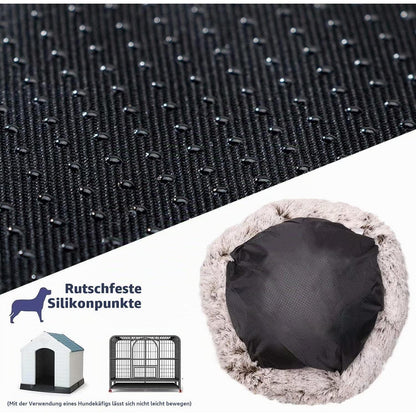 Flauschiges Hundebett Orthopädisch Grün Ø 100cm