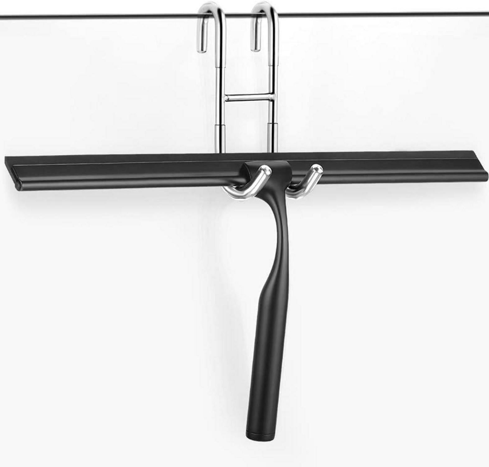Duschwischer Edelstahl Schwarz 31cm Ohne Bohren Abzieher_REGEX_2