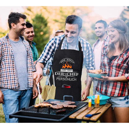 Grillbesteck Set Edelstahl 21-teilig BBQ Zubehör Männer