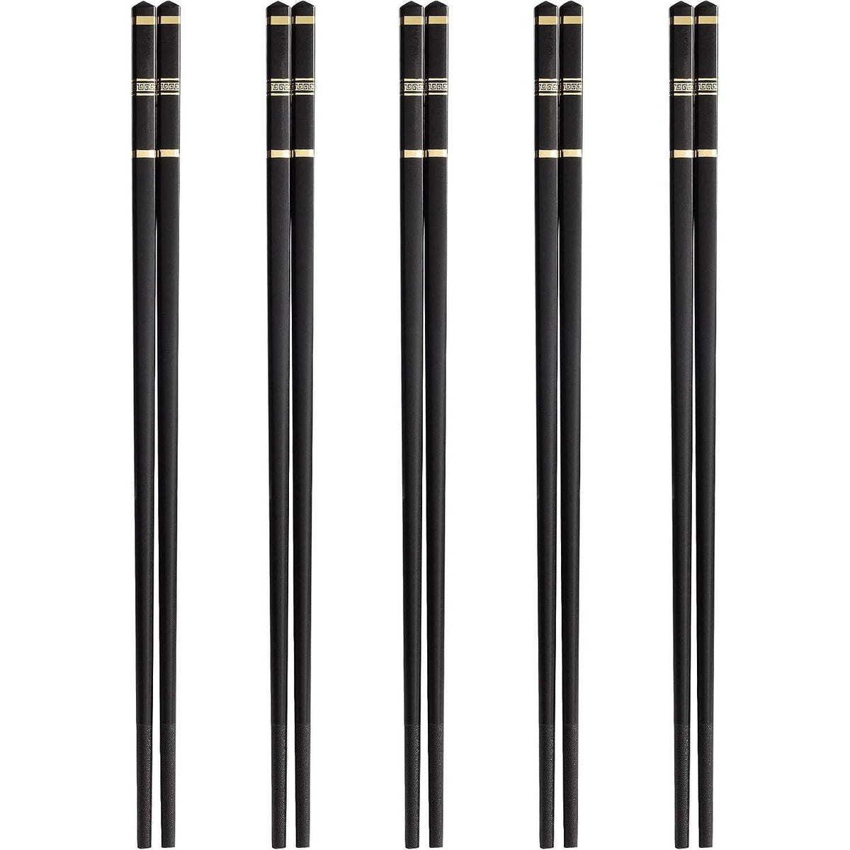 Wiederverwendbare Fiberglas Essstäbchen Set - 5 Paar, Spülmaschinenfest