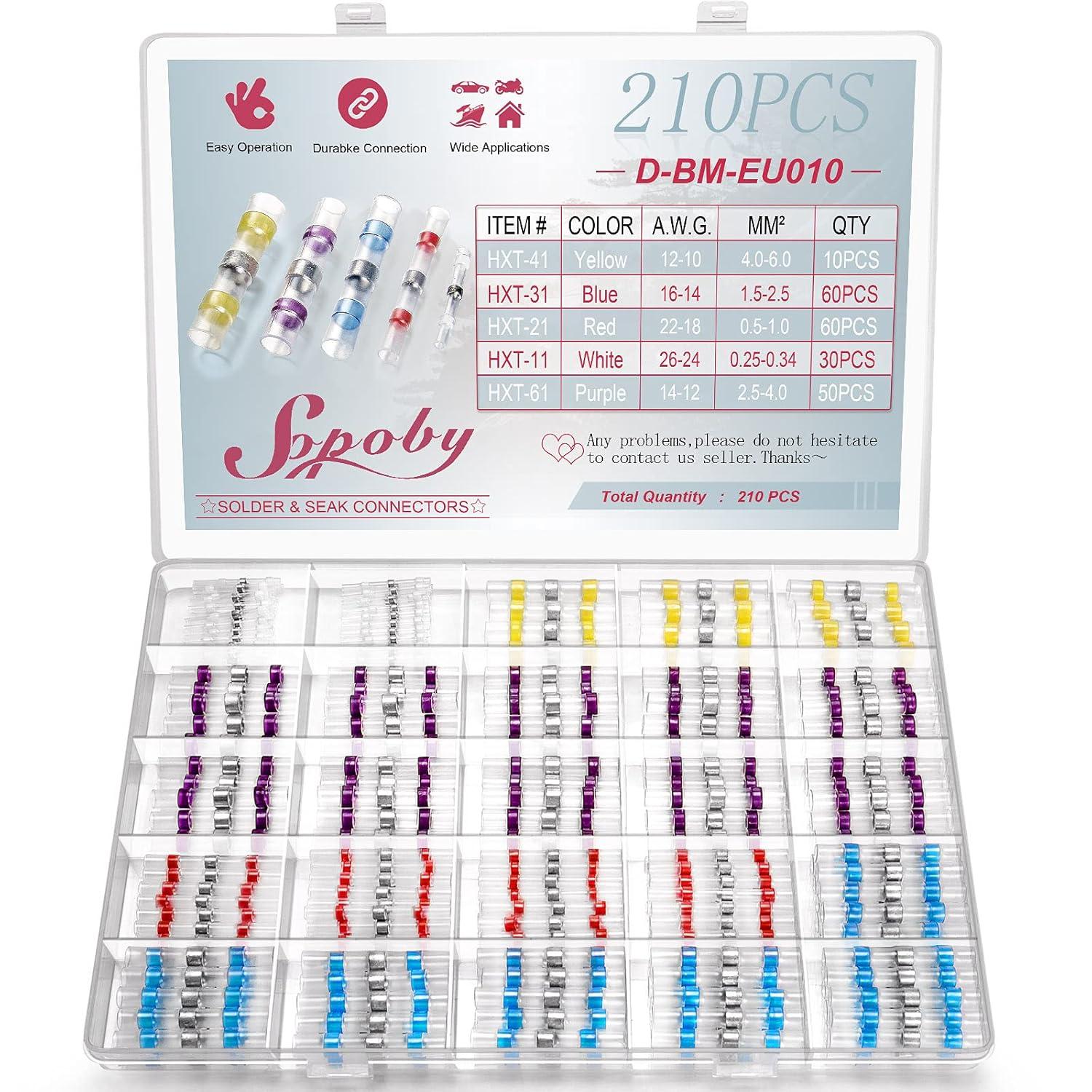 210PCS Lötverbinder Schweißverbinder Kit für