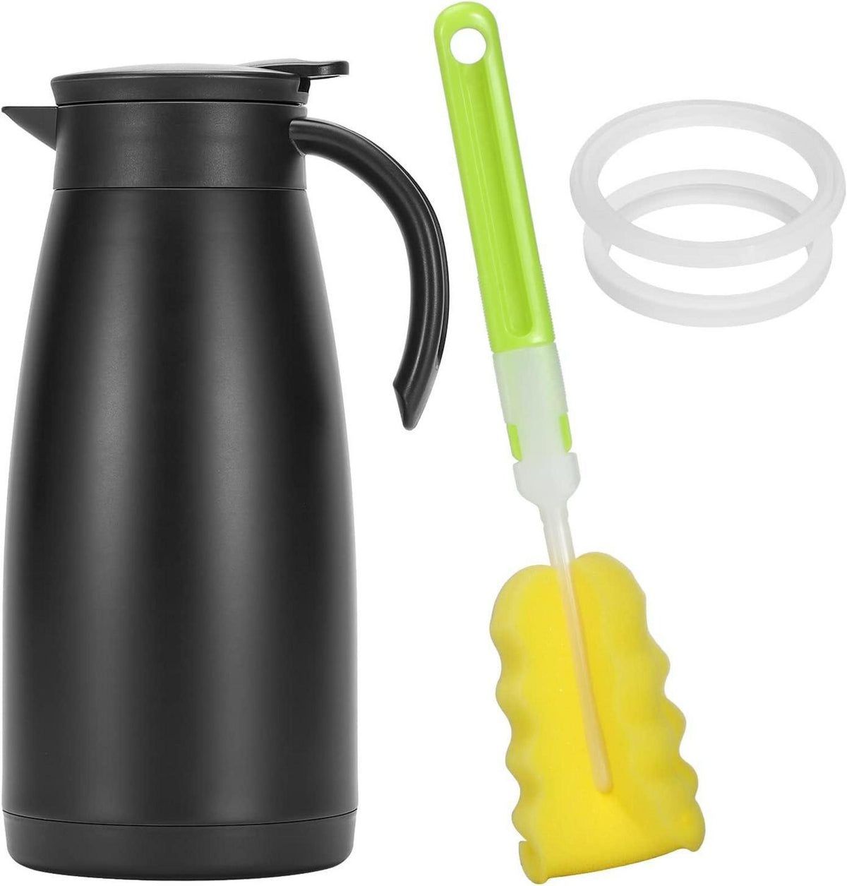 Isolierkanne 1,5L Edelstahl Thermoskanne Vakuum Kaffee