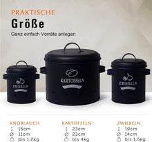 Theo&Cleo Kartoffel Zwiebel Knoblauch Vorratsdosen Set