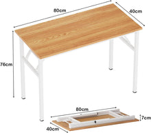 Kleiner Klapptisch 80x40cm PC-Schreibtisch Bürotisch Home