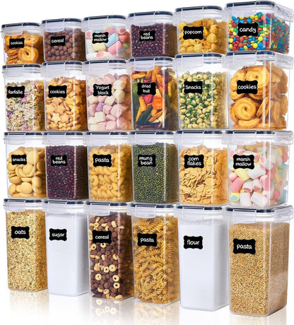 Vorratsdosen Set Müsli Schüttdose Frischhaltedosen luftdicht 24