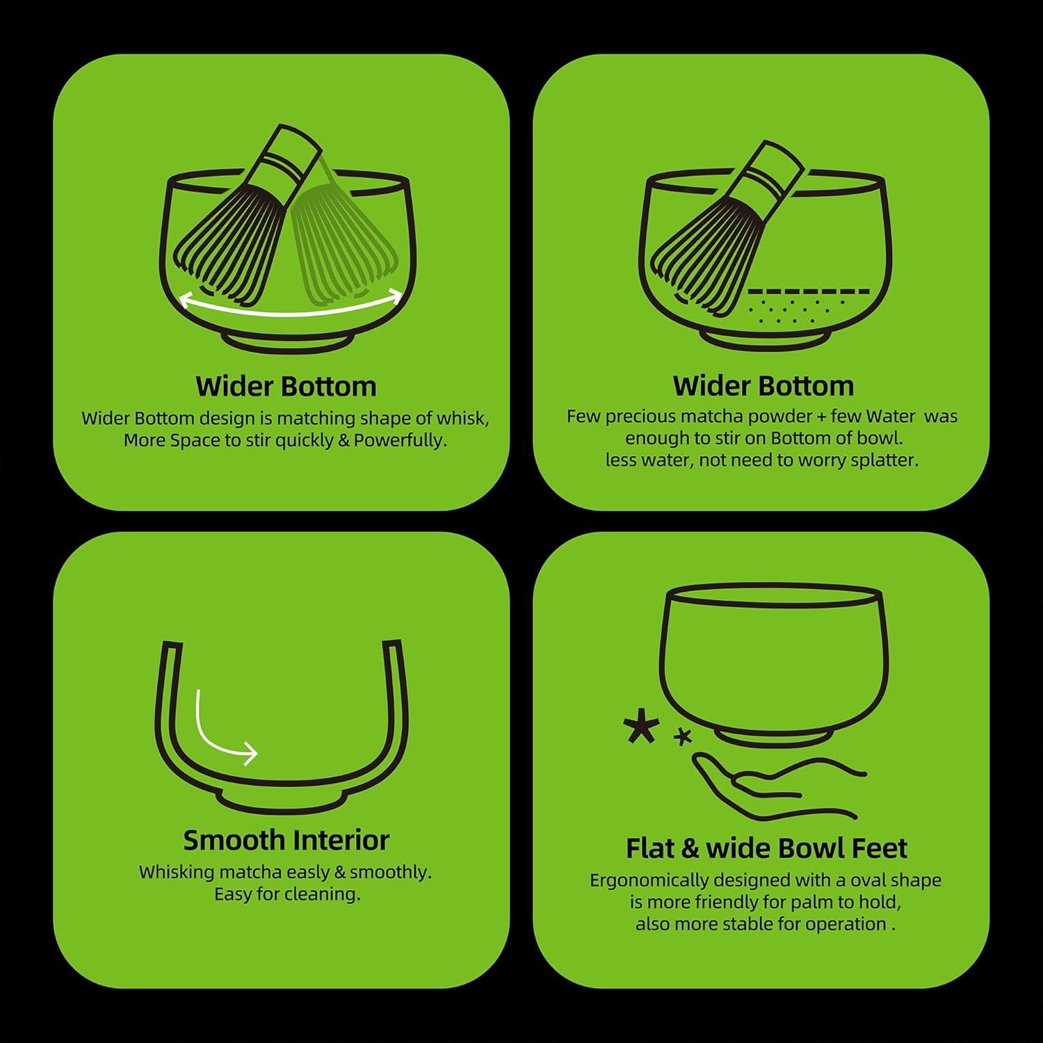 Matcha-Zubereitungsset Japanisches Teeset Bambus-Matcha-Schneebesen