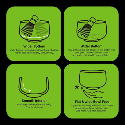 Matcha-Zubereitungsset Japanisches Teeset Bambus-Matcha-Schneebesen