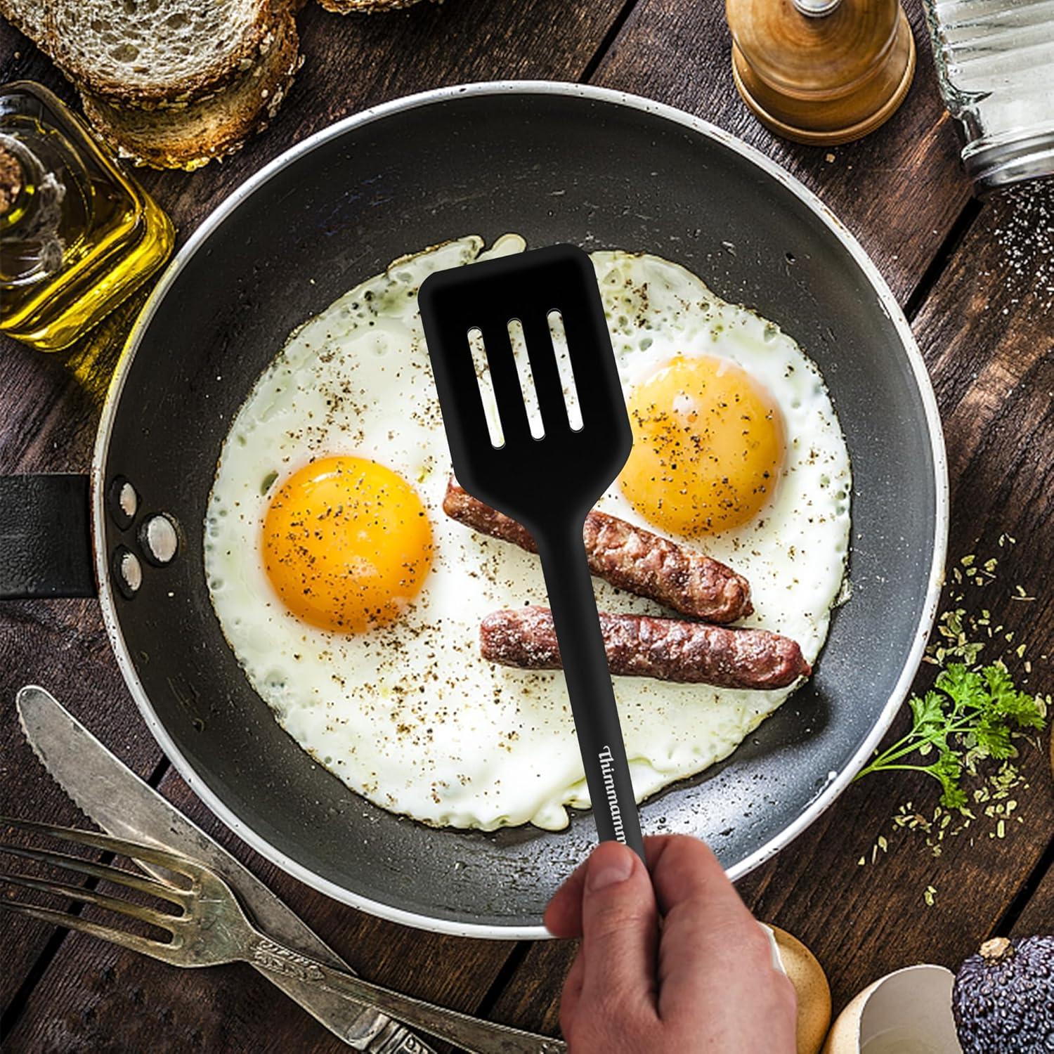3er Set Silikon Pfannenwender hitzebeständig BPA-frei Spülmaschinengeeignet