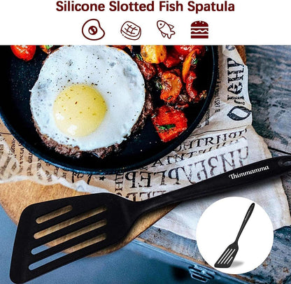 Pfannenwender Set Silikon Spatel BPA-frei 3-teilig