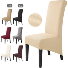 Stuhlhussen 6er-Set Stretchbezüge XL – Beige